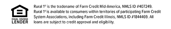 Equal Housing Lender Disclaimer for Rural 1st Country Living Loans