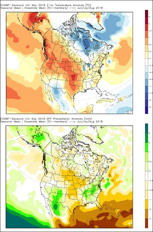 climate map for 2018 growing season