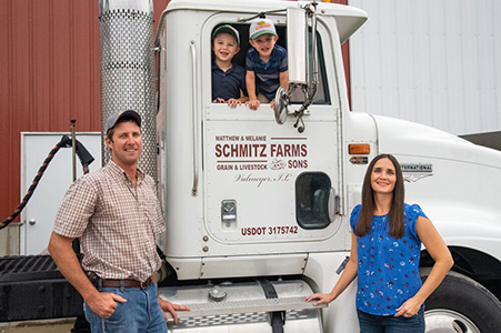 Matthew and Melanie Schmitz family