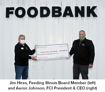 FCI Aaron Johnson presents $100,000 donation to Foodbanks